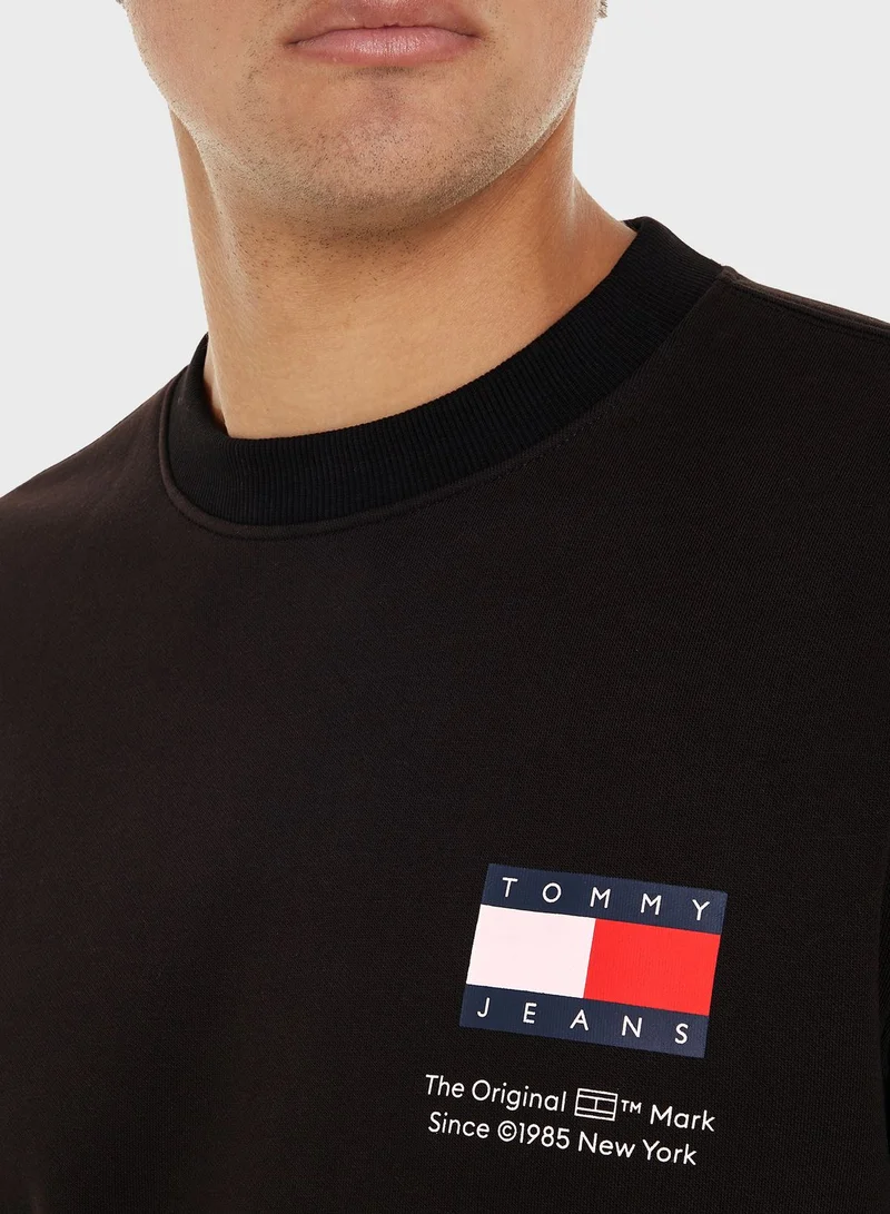 TOMMY JEANS Monogram Crew Neck Sweatshirt