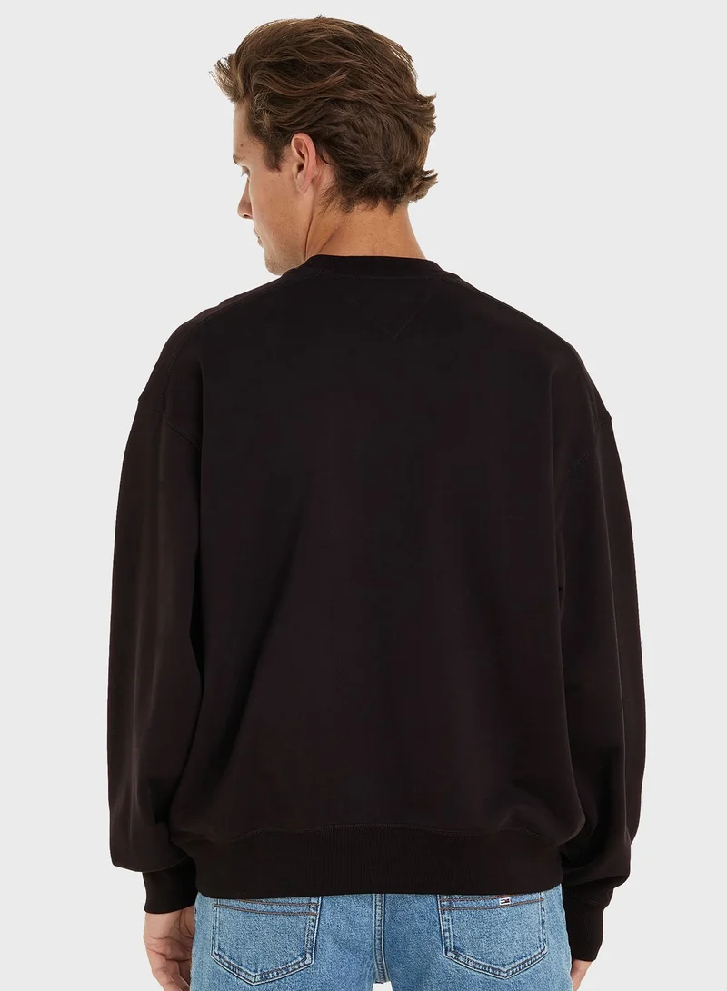 TOMMY JEANS Monogram Crew Neck Sweatshirt