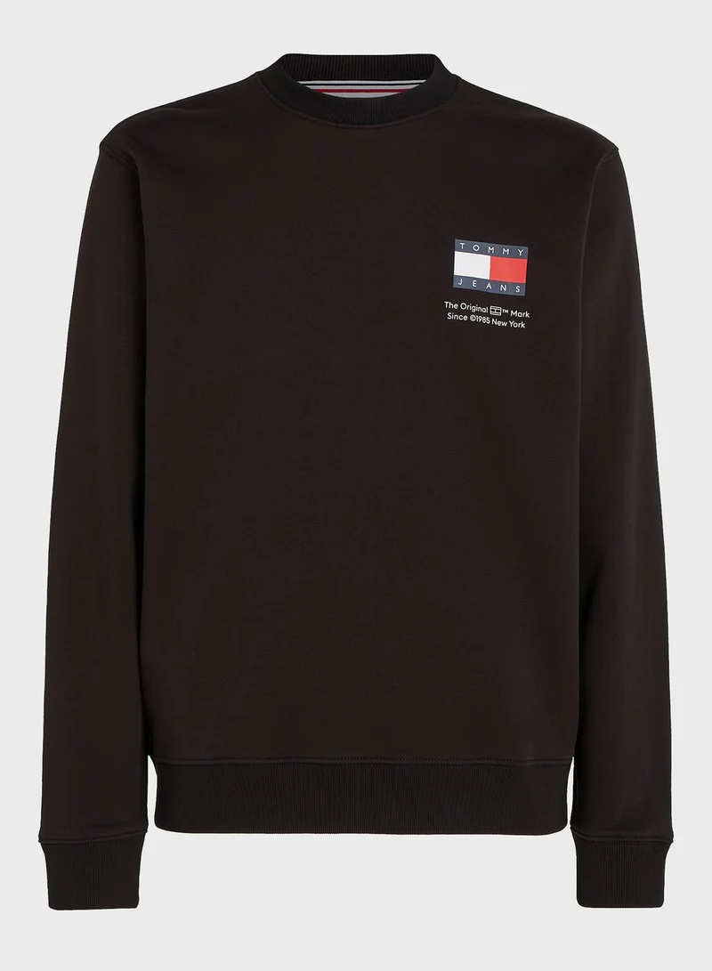 TOMMY JEANS Monogram Crew Neck Sweatshirt