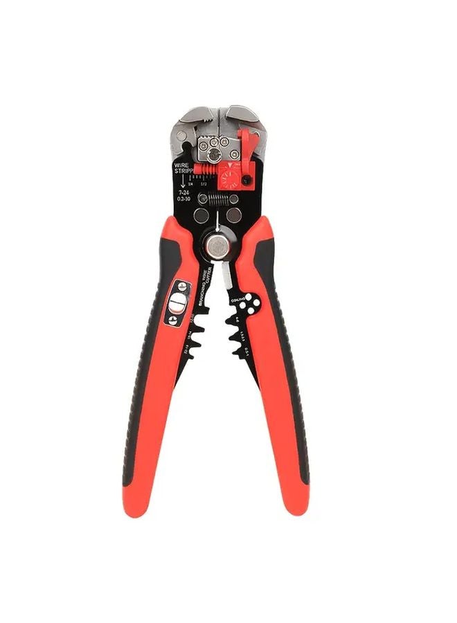 كماشة نزع الأسلاك الأوتوماتيكية الحمراء ٢٤ ١٠AWG متعددة الوظائف لفنيي الكهرباء - Image 1