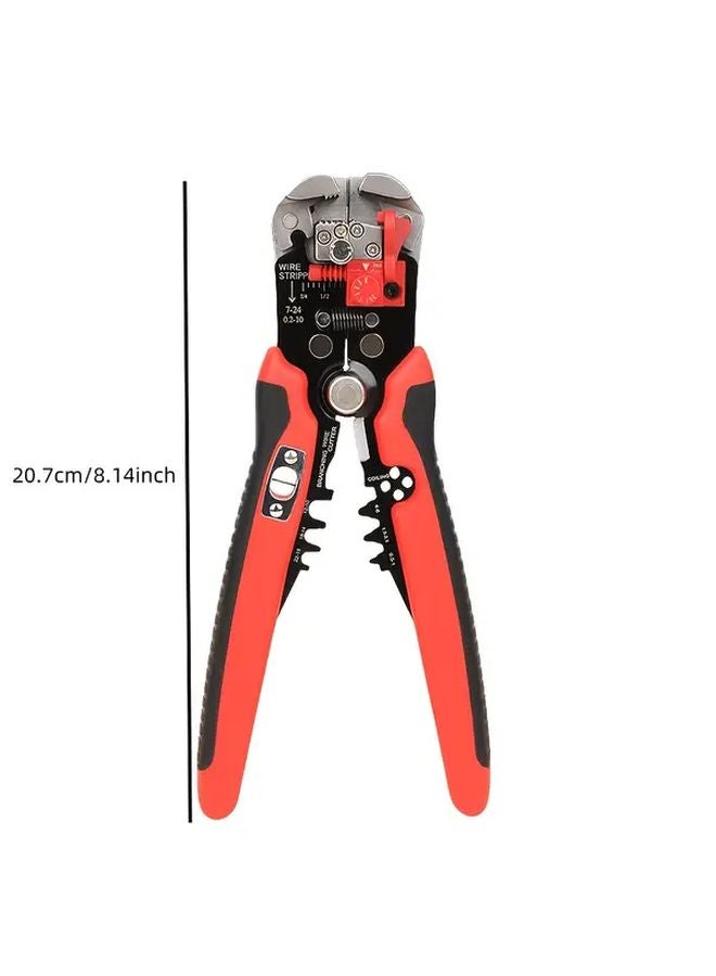 كماشة نزع الأسلاك الأوتوماتيكية الحمراء ٢٤ ١٠AWG متعددة الوظائف لفنيي الكهرباء - Image 3