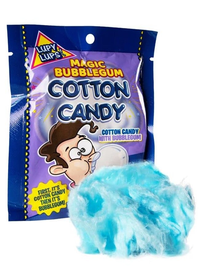 Bubblegum Cotton Candy Treat – Sour Blue Raspberry Flavor, Fun Party Favor Snack, 0.52 oz
