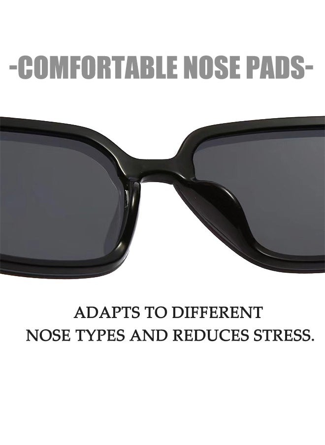 Cc Sunglasses with Glasses Case for Men Women, UV400 Protection Personalized Sunglasses, Shades Glassess for Outdoor Driving (Black)  - Image 2