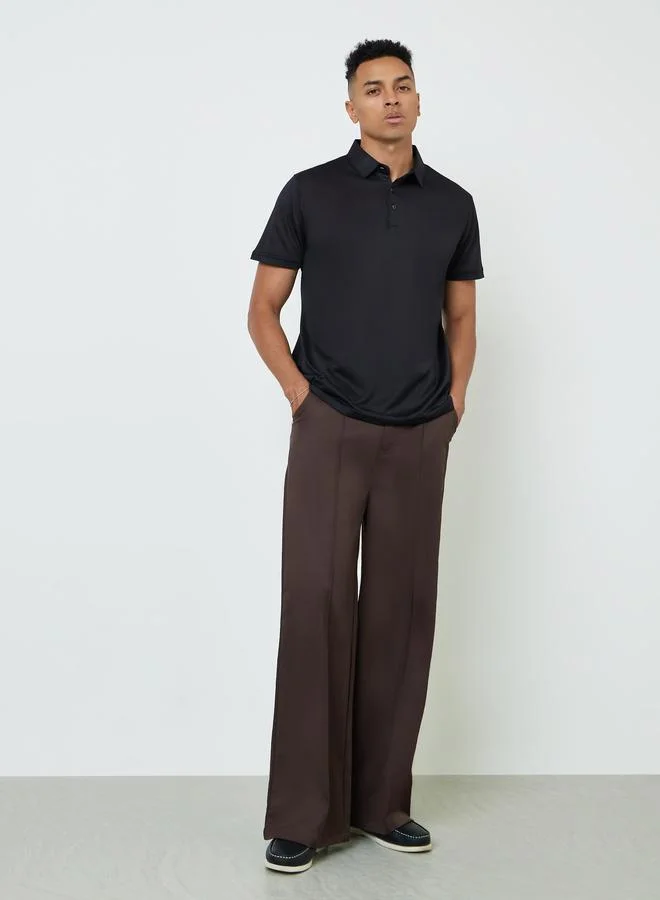 ستايلي Men Solid Regular Fit Polo