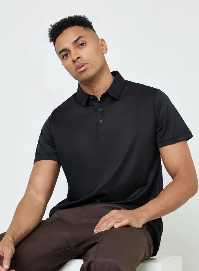 ستايلي Men Solid Regular Fit Polo