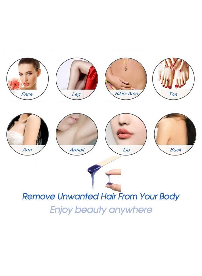 CUVLY Wax Pro Heater - Hair Removal Kit with Warmer, 100g WaxBeans & Accessories | Painless Hot Waxing System for Women, At-Home Use Waxing Kit Combo - Image 5
