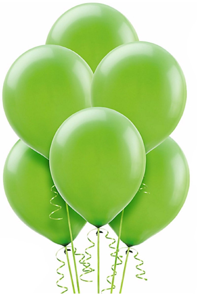 Amscan Kiwi Green Solid Color Latex Balloons 12 Pack Of 72 Perfect For Parties Celebrations Holiday Decorations