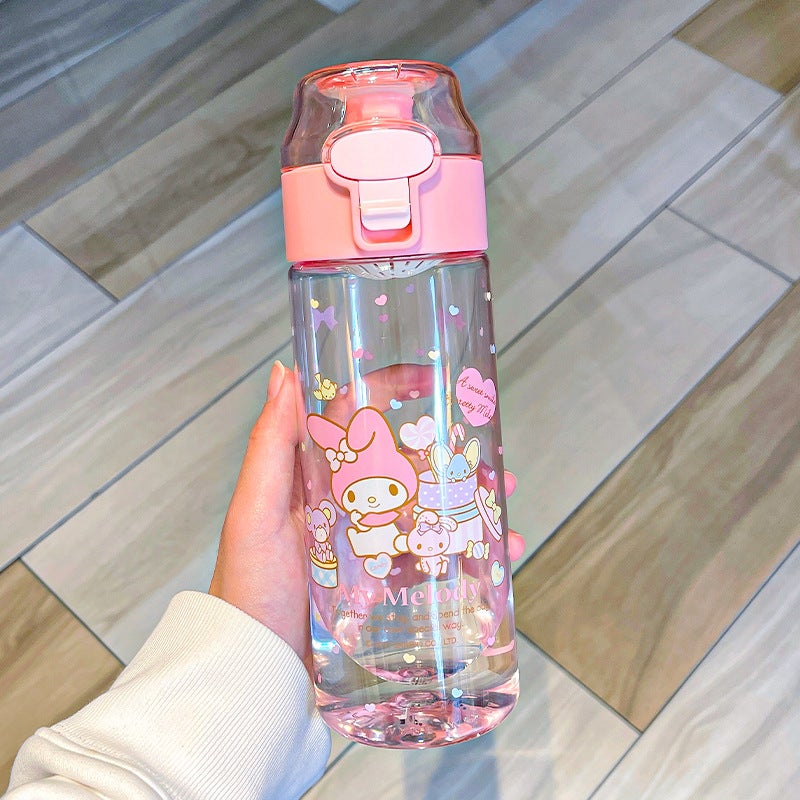 Sanrio Licensed Tritan Sports Water Bottle Pink