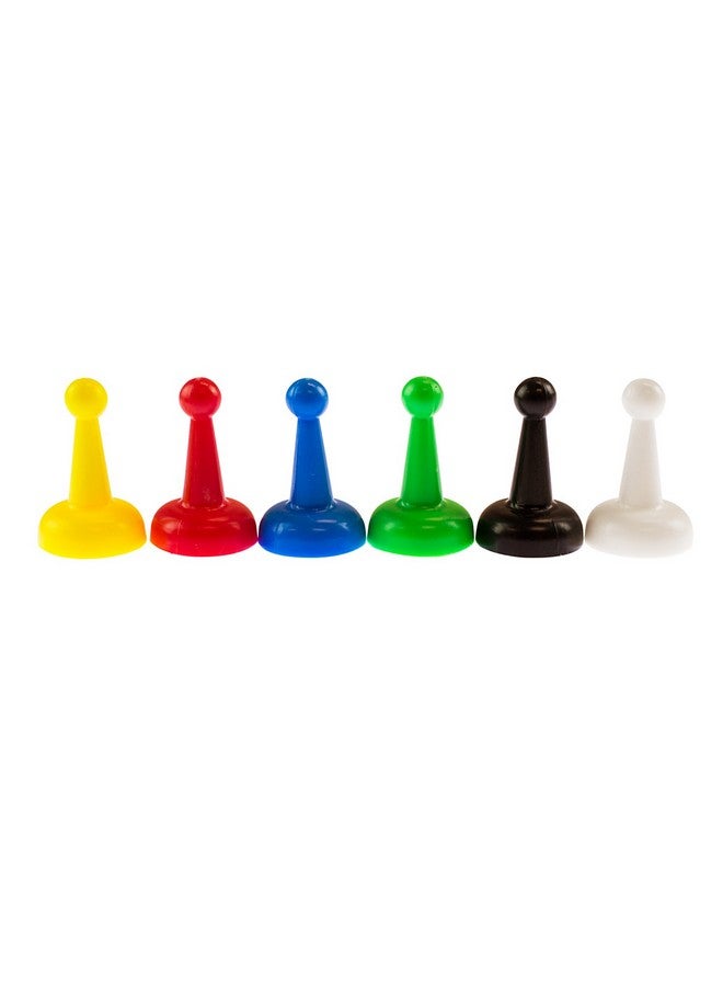 Super Z Outlet Assorted 1" Inch Multi-Color Pawns Pieces for Board Games, Component, Tabletop Markers, Arts & Crafts - Pack of 24 - Image 1