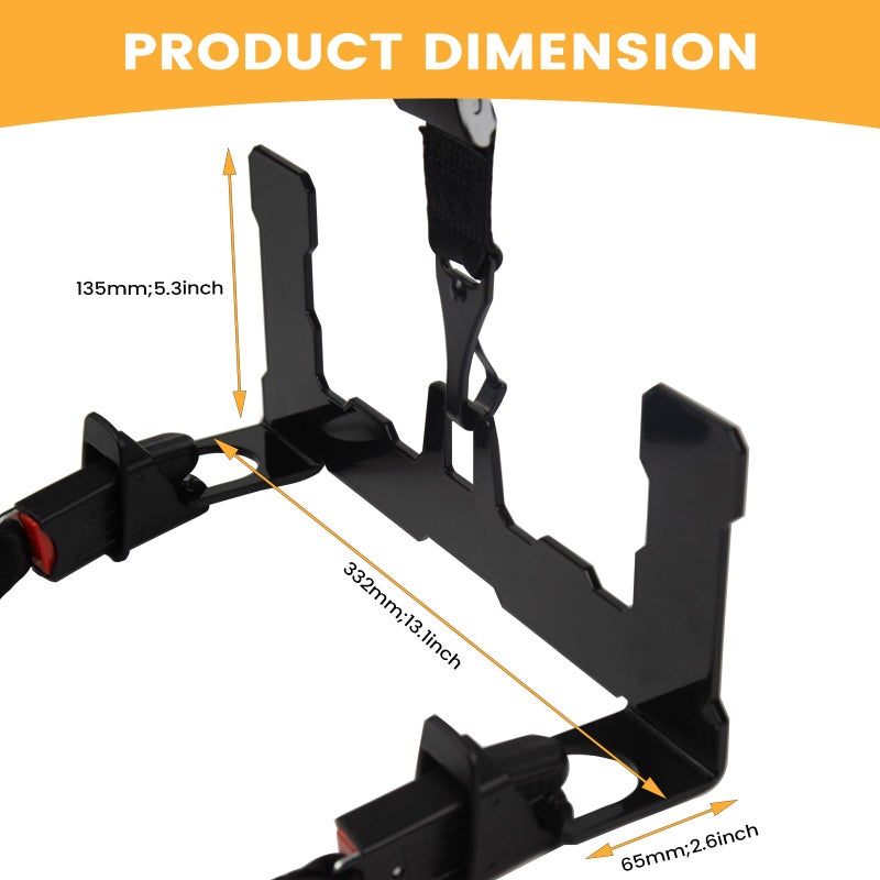 KANGIKX Car Seat Latch Anchor Kit - Converts Older Cars to ISOFIX Compatibility Interface, Child Safety Car Seat Adapter Tether Bracket Mount for Vehicles Heavy-Duty Steel Easy Install (Check Size Before Buy) - Image 3