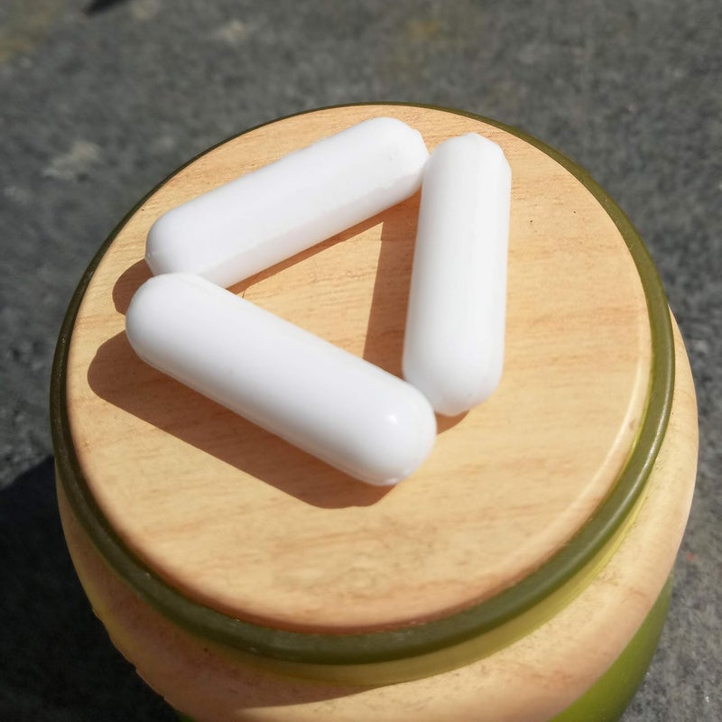 BBTCTY Magnetic Stirrer Stir Bar PTFE Magnetic Mixer Stir Bars (7X25mm, Cylinder Shape, 10PCS) - Image 2