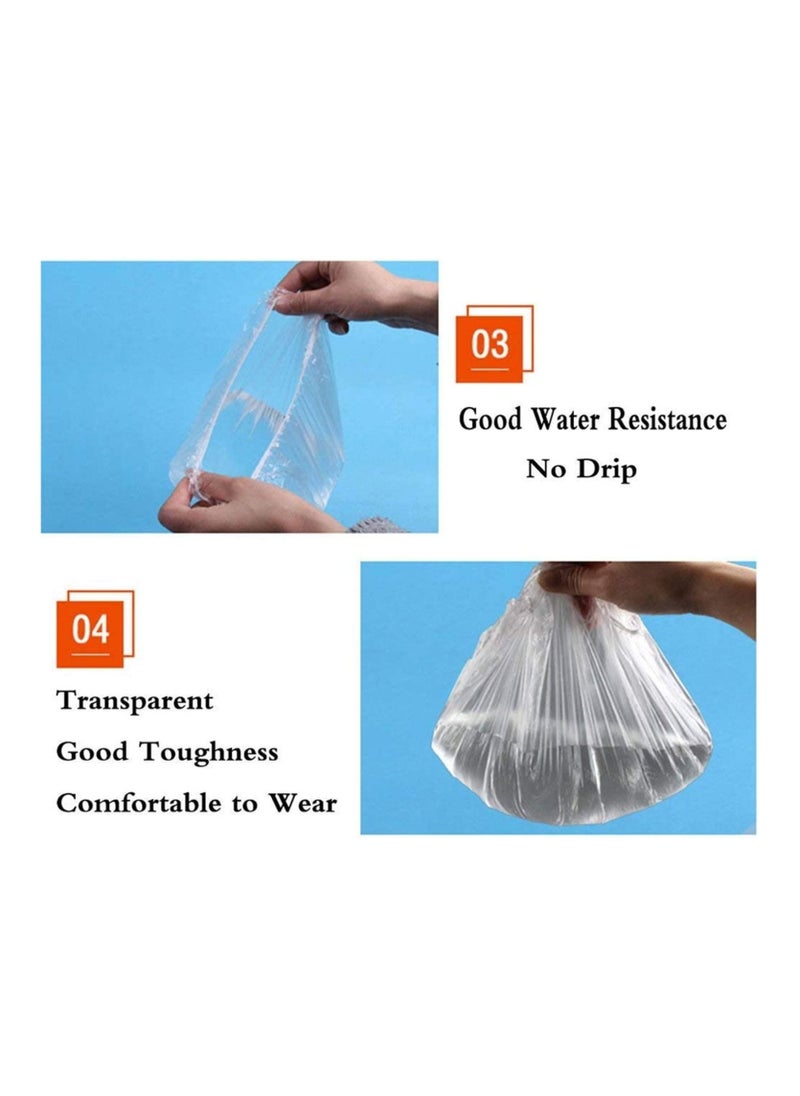 ORiTi Shower Cap Disposable - 100 Pcs Thickening Women Waterproof Shower Caps Normal Size  - Image 5