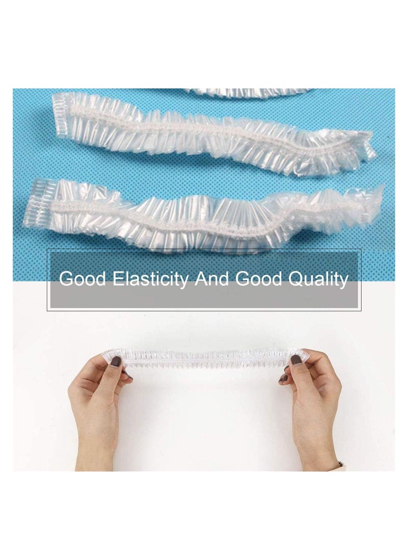 ORiTi Shower Cap Disposable - 100 Pcs Thickening Women Waterproof Shower Caps Normal Size  - Image 2