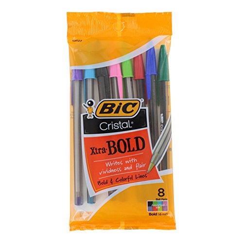 BIC Usa Inc BICMSBAP81 19627 Cristal Xtra Bold Pack Of 8 - Image 1