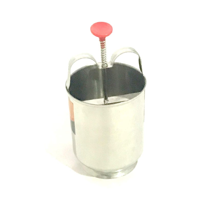 DBY Medu Vada Maker  Stainless Steel Dispenser  Silver  Modern Style  Perfectly Shaped  Crispy Medu Vada