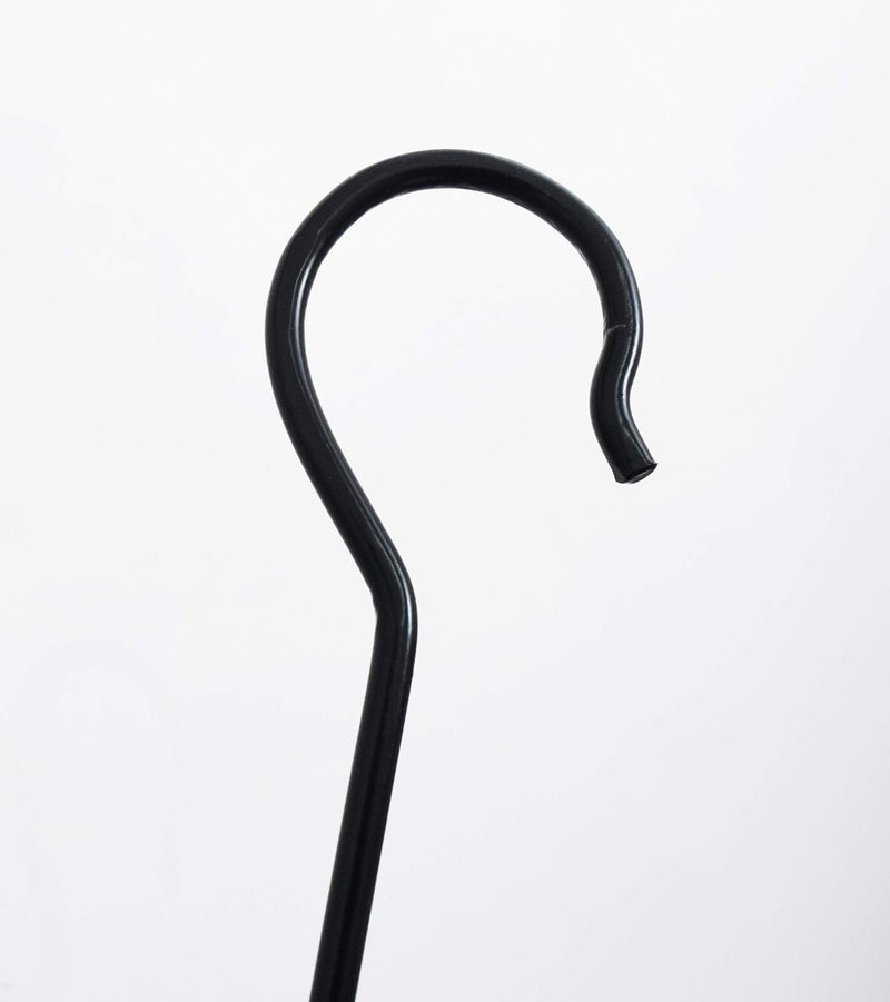 CRAFTCASTLE Large S Hooks Black | Long S Hooks for Hanging Plant | Extension Hooks for Kitchenware, Utensils, Pergola, Closet, Flower Basket S Hook (51 cm – Pack of 5) - Image 4