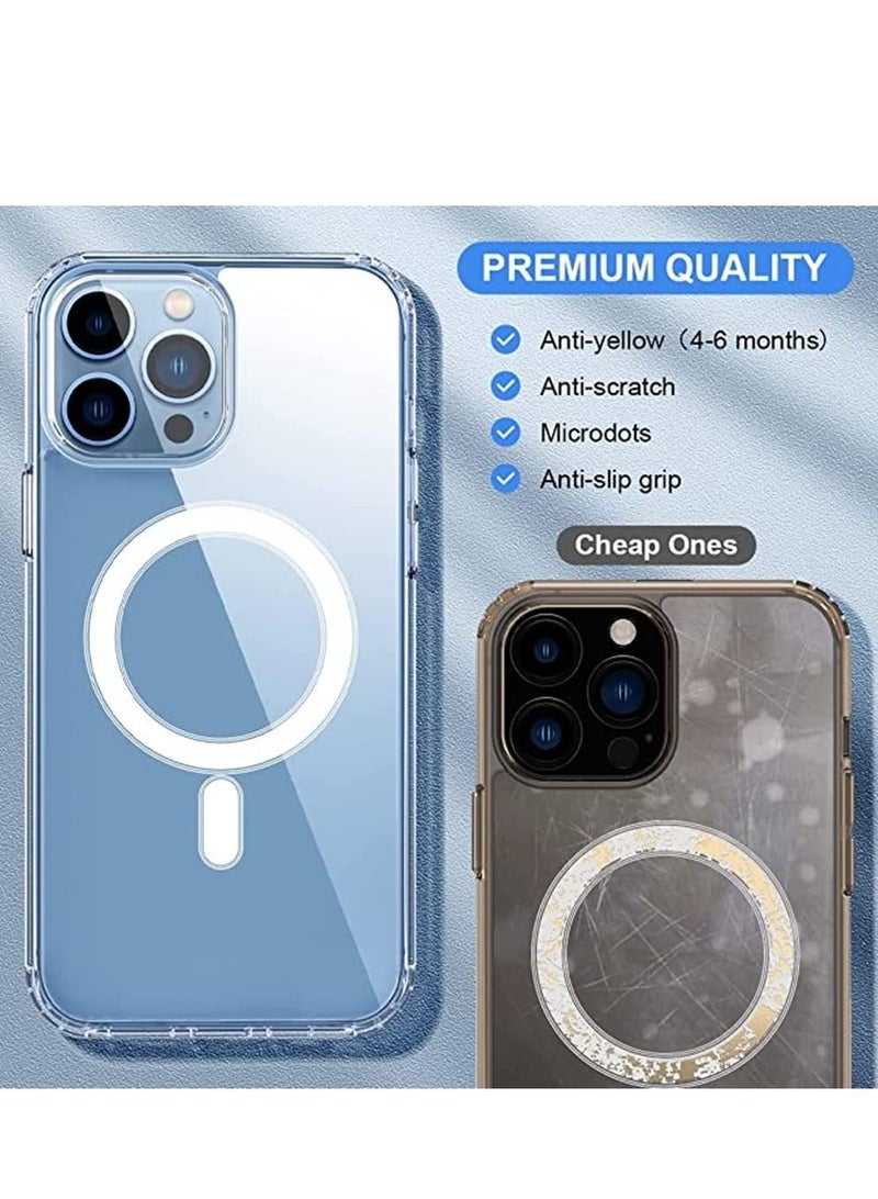 Houmt Magnetic Case for iPhone 14 Pro Case [Non-Yellowing MagSafe] Shockproof Protective Phone Cover Slim Thin Clear for Apple iPhone 14 Pro - Image 5