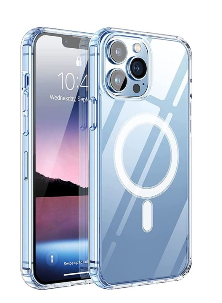 Houmt Magnetic Case for iPhone 14 Pro Case [Non-Yellowing MagSafe] Shockproof Protective Phone Cover Slim Thin Clear for Apple iPhone 14 Pro - Image 1