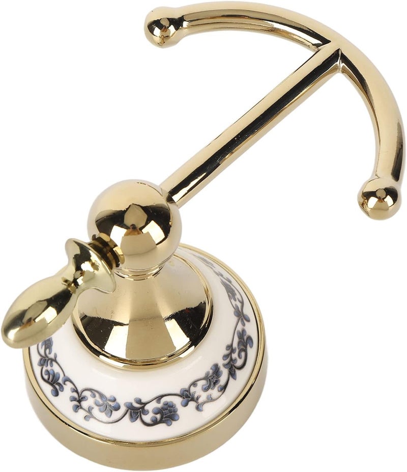GLOGLOW Clothing Hooks Ceramic Zinc Alloy, Double Hook, Space Saving, Retro Style, for Home Organization Decorative Wall Hook, Nan - Image 5