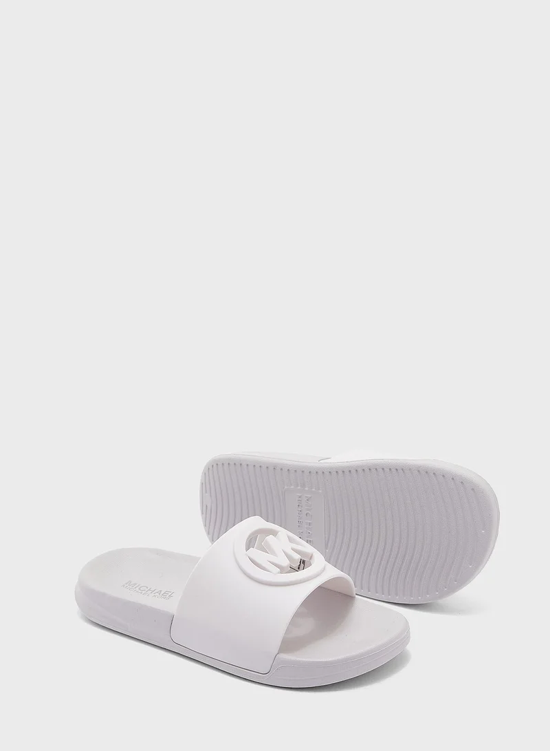Michael Kors Youth Jett Charm Chopout Slides
