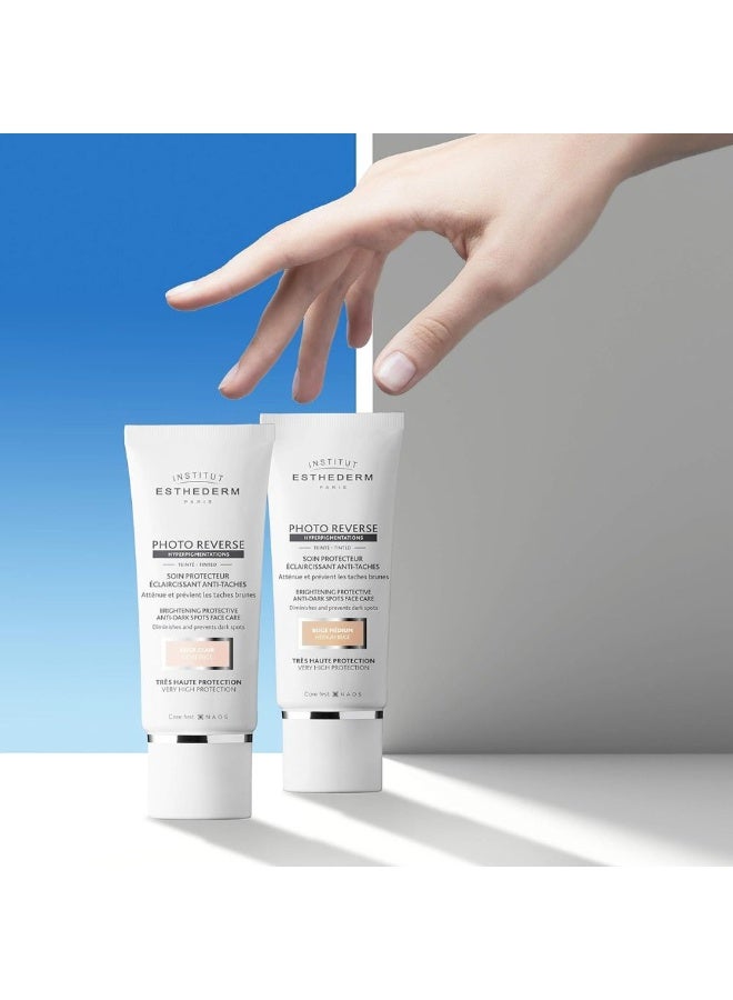 Institut Esthederm Solaire Photo Reverse Depigmenting Sunscreen Tinted Medium Beige 50ml - Image 2
