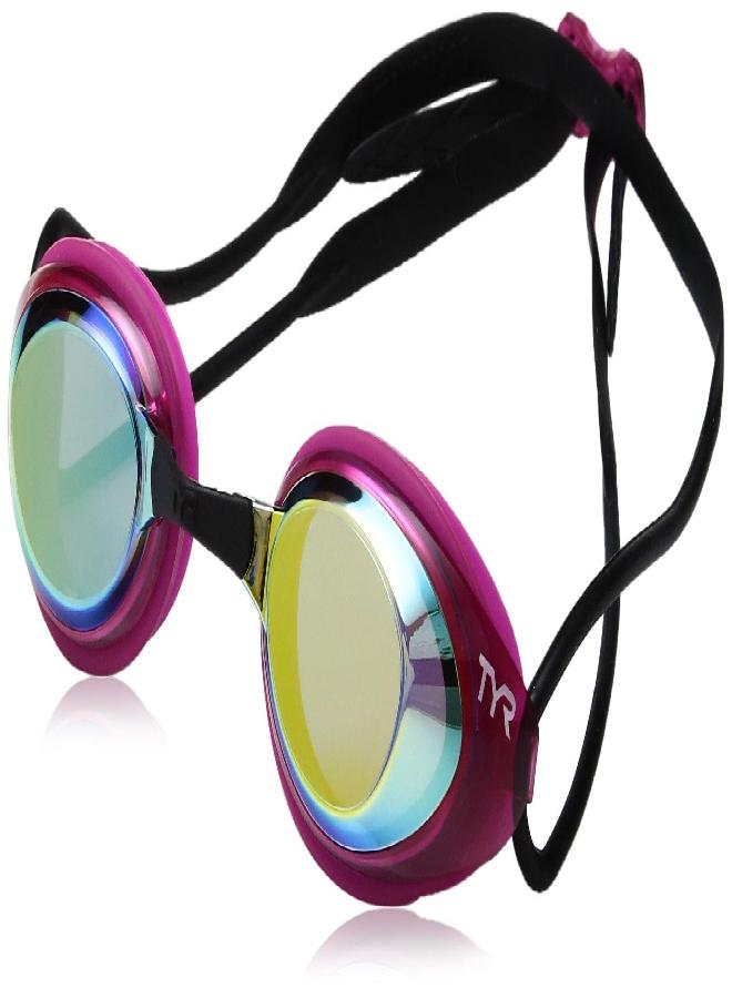 TYR Blackhawk Racing Femme Mirrored Googles, Gold/Pink/Black, One Size - Image 3