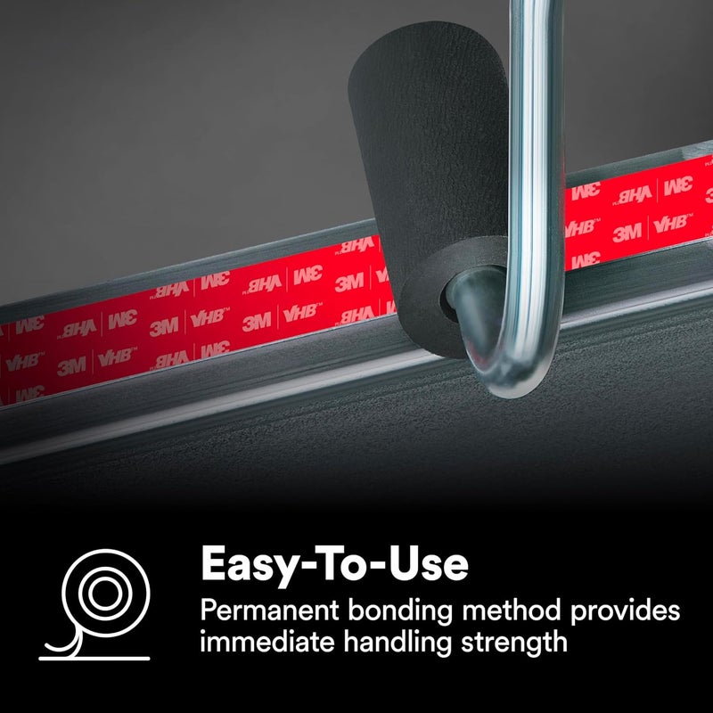 TapeCase 3M VHB Tape 4991, 3/8" x 5 yards, Gray, Double-Sided, Permanent, High Strength, Long-Term Durability - Image 5