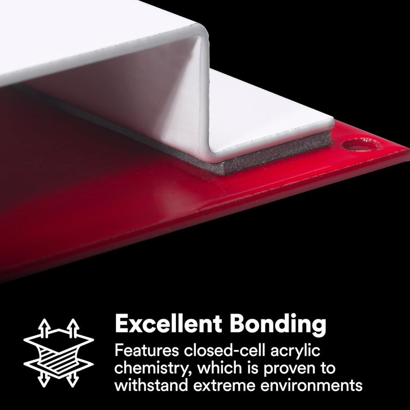 TapeCase 3M VHB Tape 4991, 3/8" x 5 yards, Gray, Double-Sided, Permanent, High Strength, Long-Term Durability - Image 4