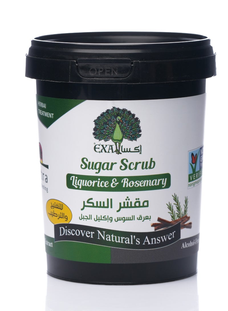 EXA Sugar Scrub Licorice and Rosemary 600g - Image 1