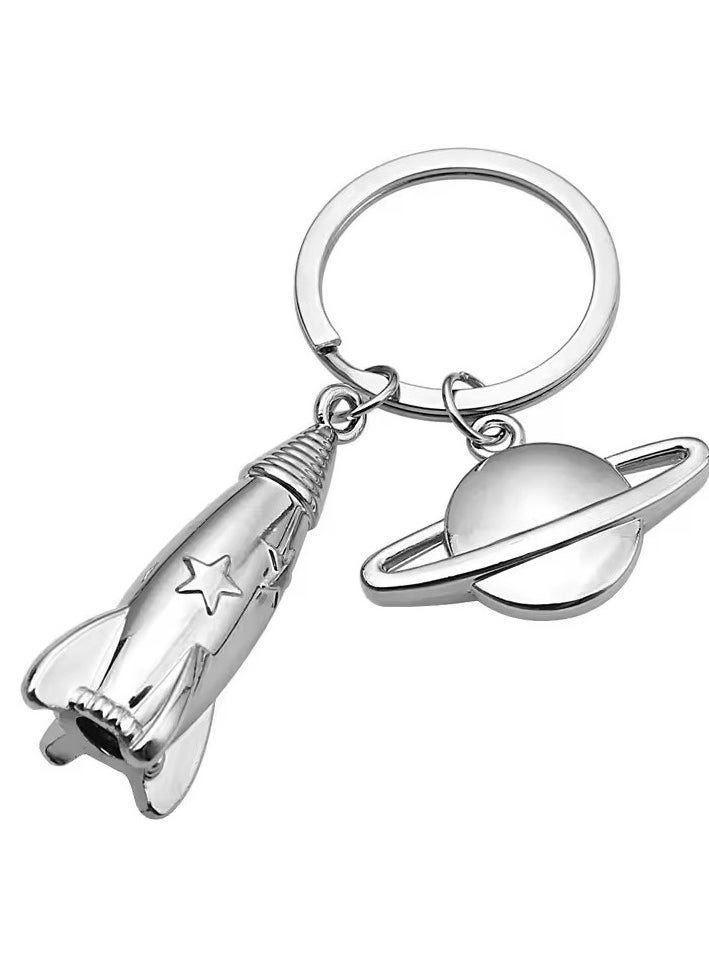 Goolsky New Metal Keychain Men Dream Planet Spaceship Keychain Car Travel Keychain Best Gift Jewelry K4231  - Image 4
