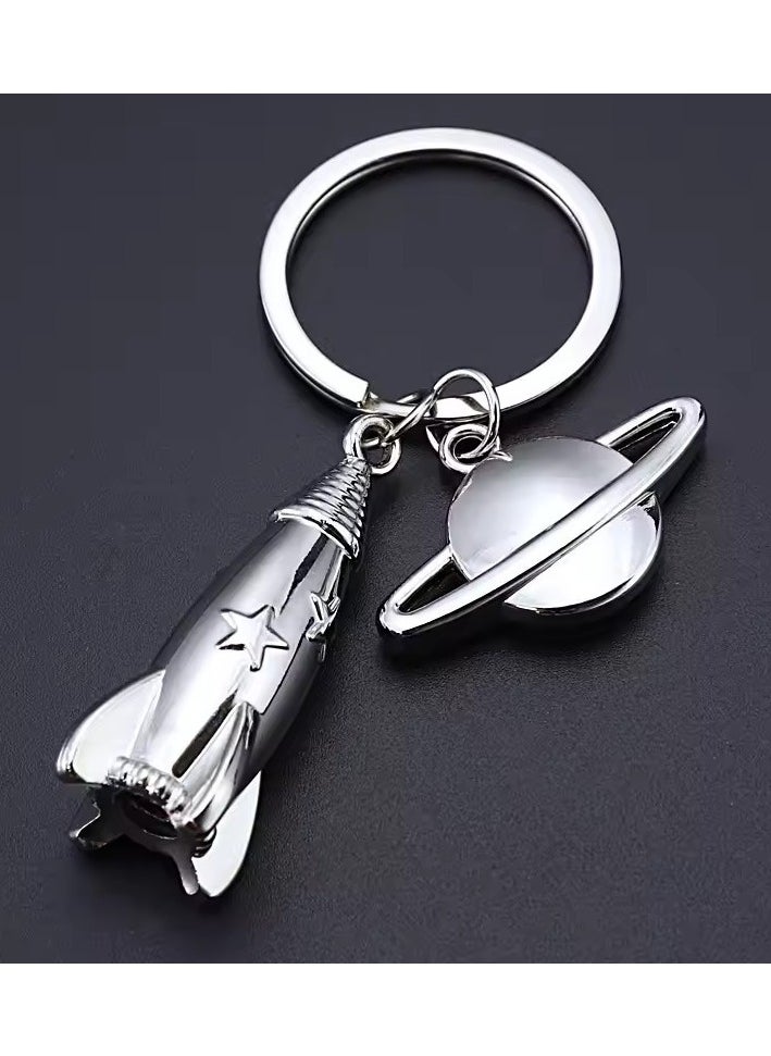 Goolsky New Metal Keychain Men Dream Planet Spaceship Keychain Car Travel Keychain Best Gift Jewelry K4231  - Image 5
