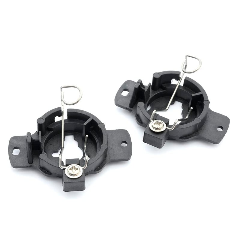 2Pcs H1 HID Headlight Bulb Holder Retainers Adapter for Nissan Skyline GTR R32 240SX Silvia S13 Cefiro A31 JDM Spec H1 HID Headlight Bulb Holder Retainers Socket Clip
