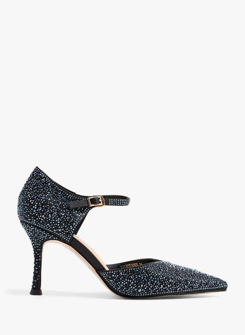 لوريان Liyana - Crystal  pumps Ankle Strap