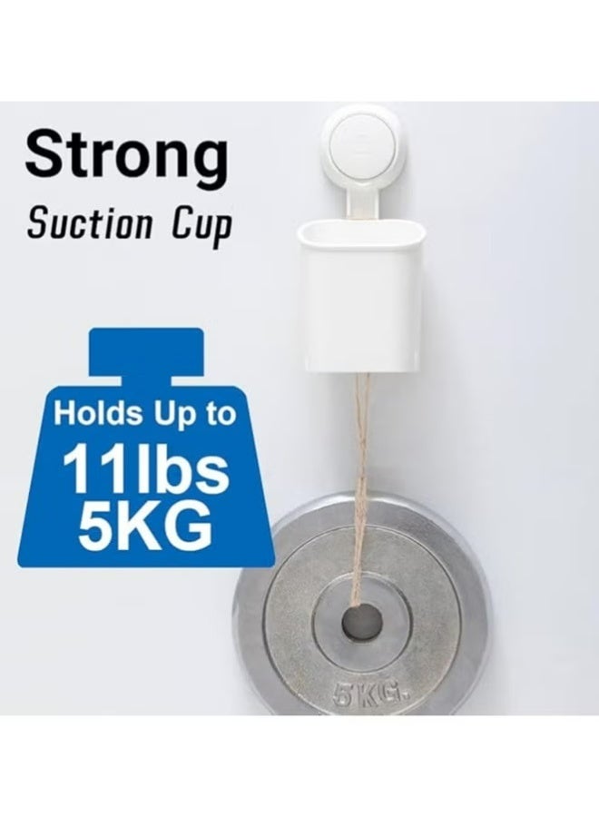 Suction Cup Toothbrush Holder，Wall Mounted Toothbrush, Toothpaste and Razors Holder for Bathroom , Tableware Holder for Kitchen - Image 4