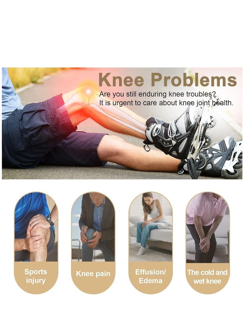 JAJEEK - New Knee Massager – Wireless Heating & Vibration Massage, Large LED Screen, Rechargeable Smart Knee Massager, Reduces Joint Pain, Swelling, and Stiffness – Ideal for Knee Relief and Recovery - Image 1