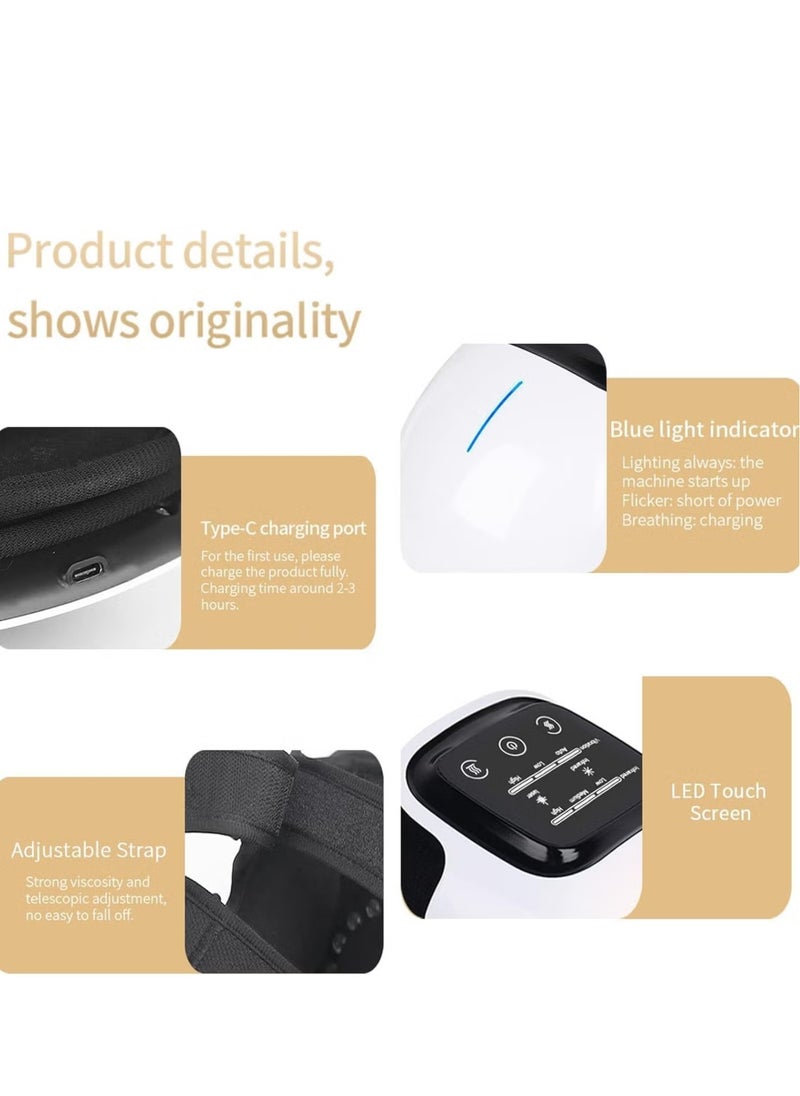 JAJEEK - New Knee Massager – Wireless Heating & Vibration Massage, Large LED Screen, Rechargeable Smart Knee Massager, Reduces Joint Pain, Swelling, and Stiffness – Ideal for Knee Relief and Recovery - Image 1