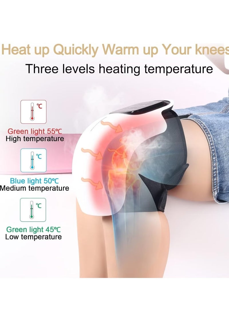 JAJEEK - New Knee Massager – Wireless Heating & Vibration Massage, Large LED Screen, Rechargeable Smart Knee Massager, Reduces Joint Pain, Swelling, and Stiffness – Ideal for Knee Relief and Recovery - Image 1