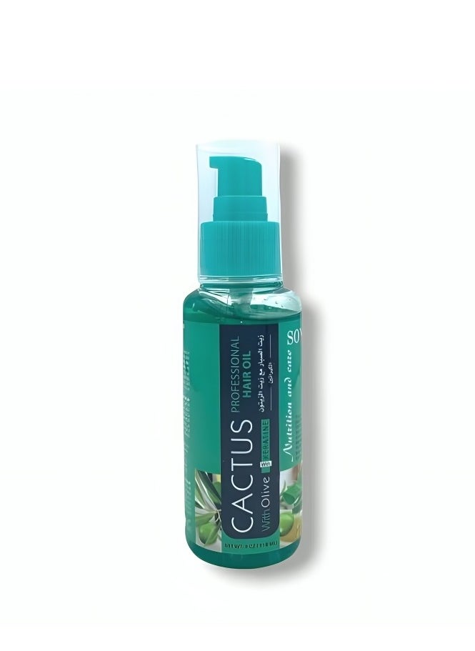 Sonata - Cactus Professional Hair Oil with Olive with Keratine 118 ml - Image 1
