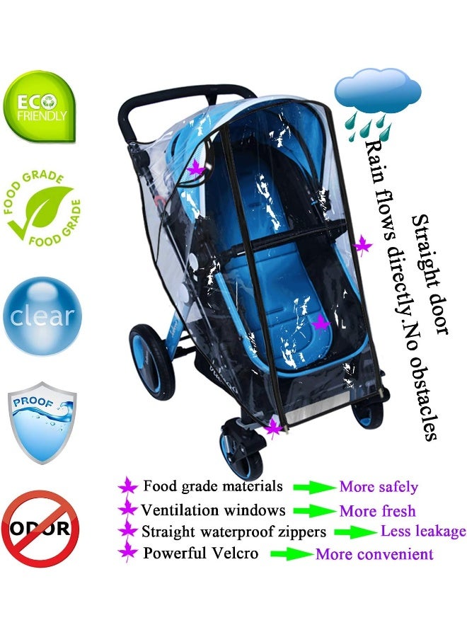 ancbace Stroller Rain Cover Baby Mosquito Net Universal Weather Shield Bug Net - Image 2
