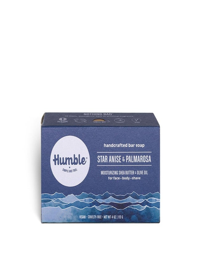 HUMBLE SIMPLE AND TRUE. Humble Brands Handcrafted Bar Soap, Organic Cold Processed Soap Bars, Moisturizing Face & Body Cleanser - Star Anise & Palmarosa - Image 1