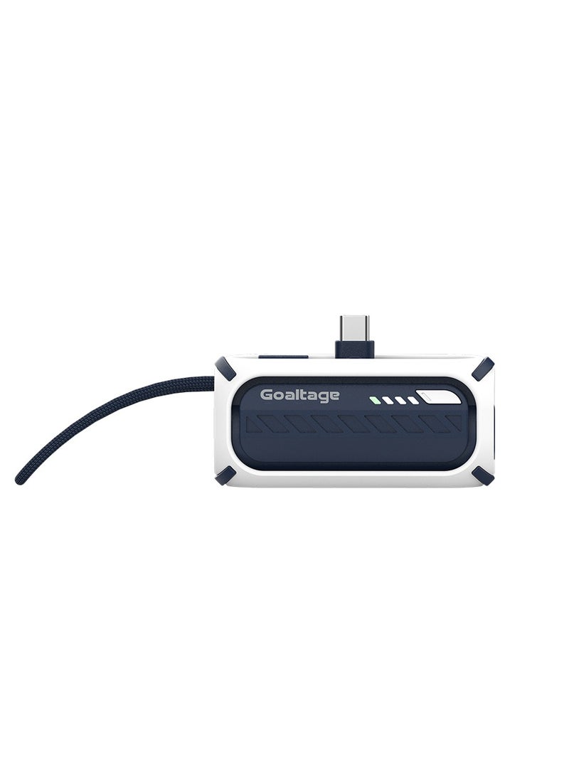 Goaltage Goaltage PulseMini 5K Power Bank 22W with Built-In Cable, Carrying Strap, Power Indicator, Safe Charging and Mini Size Compact Design 5,000mAh  - Image 2