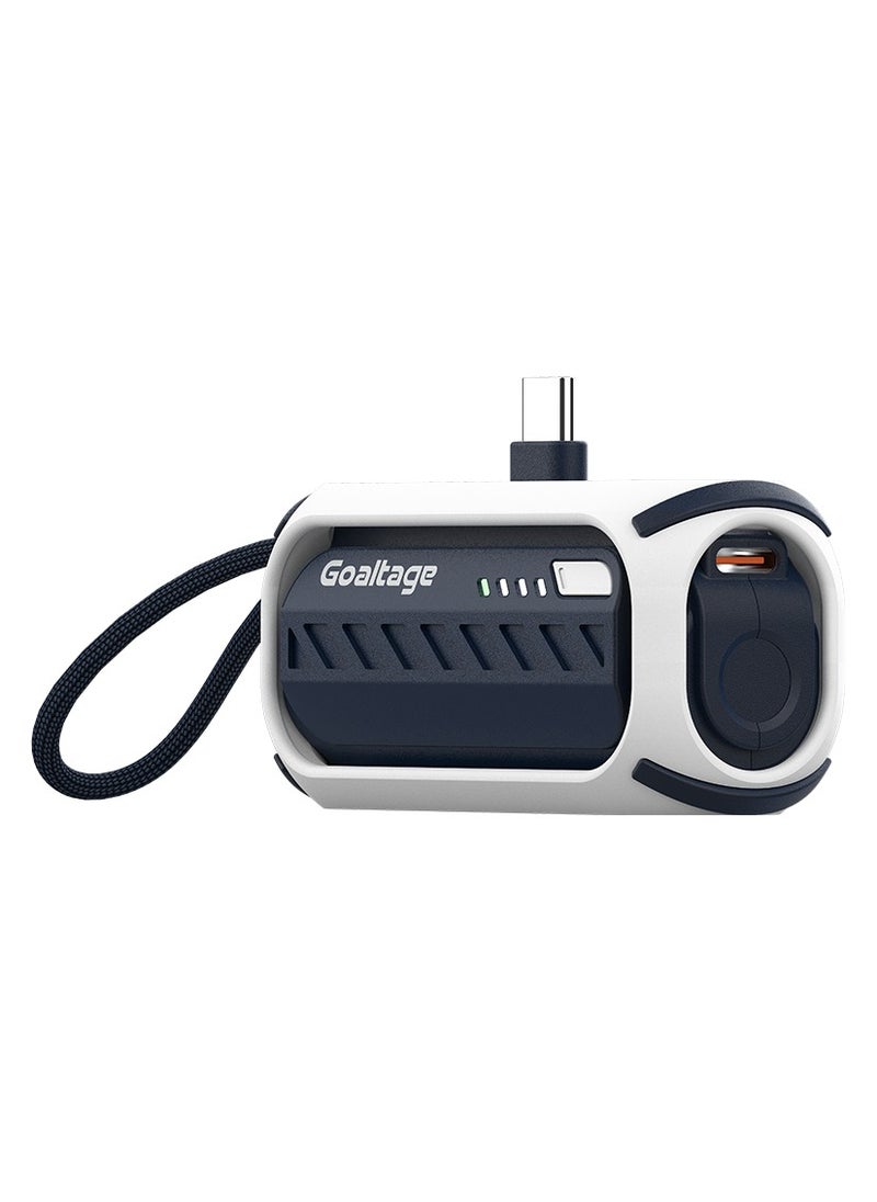 Goaltage Goaltage PulseMini 5K Power Bank 22W with Built-In Cable, Carrying Strap, Power Indicator, Safe Charging and Mini Size Compact Design 5,000mAh  - Image 3