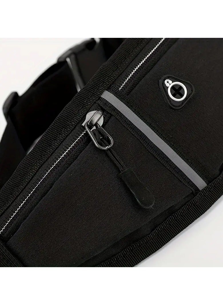 Goolsky Sports Belt Bag, Reflective Running Waist Bag, Lightweight Invisible Phone Purse with Earphone Hole Bum Bag Fanny Pack  - Image 2