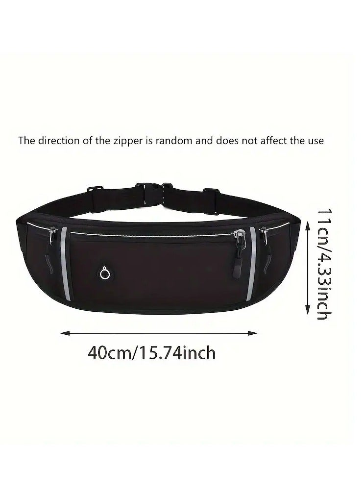Goolsky Sports Belt Bag, Reflective Running Waist Bag, Lightweight Invisible Phone Purse with Earphone Hole Bum Bag Fanny Pack  - Image 4