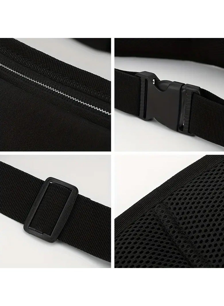 Goolsky Sports Belt Bag, Reflective Running Waist Bag, Lightweight Invisible Phone Purse with Earphone Hole Bum Bag Fanny Pack  - Image 3