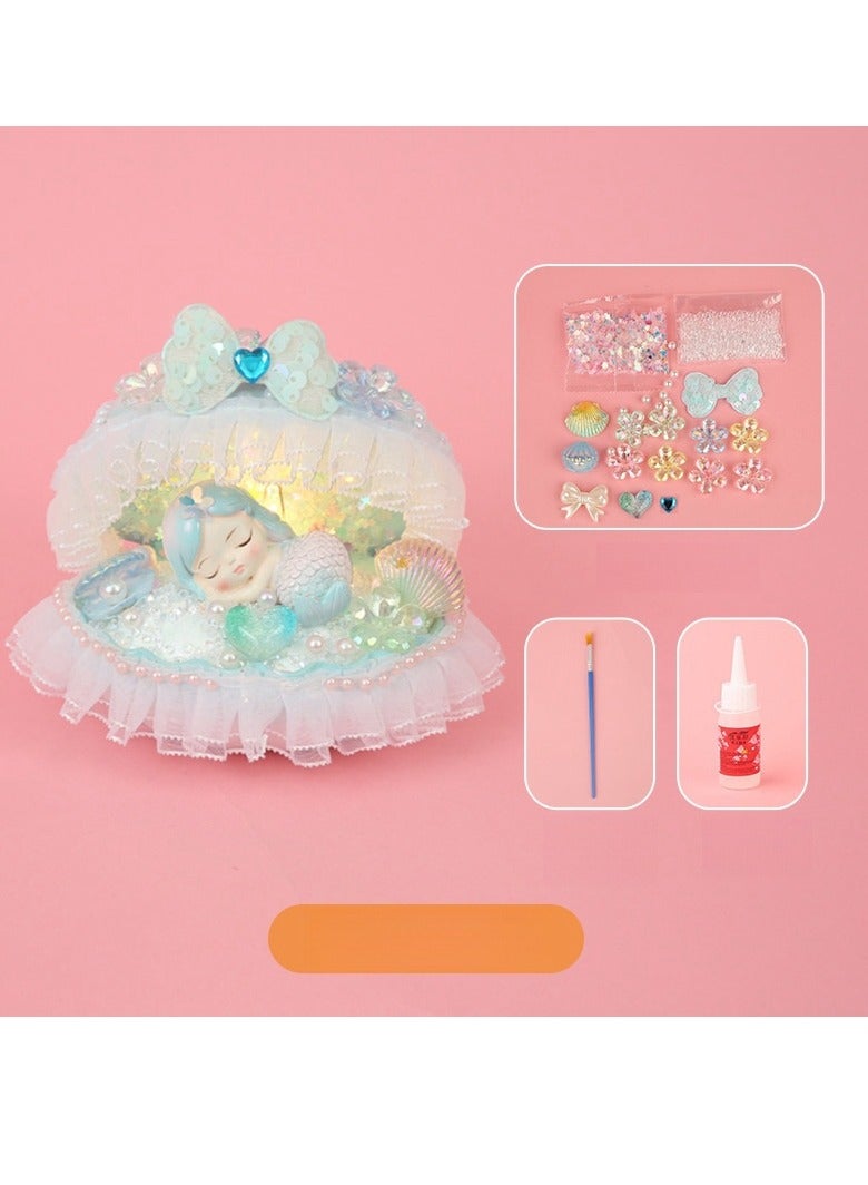 Girl's Creative Handmade Material Bag Making Night Light Birthday Gift Toy  - Image 1