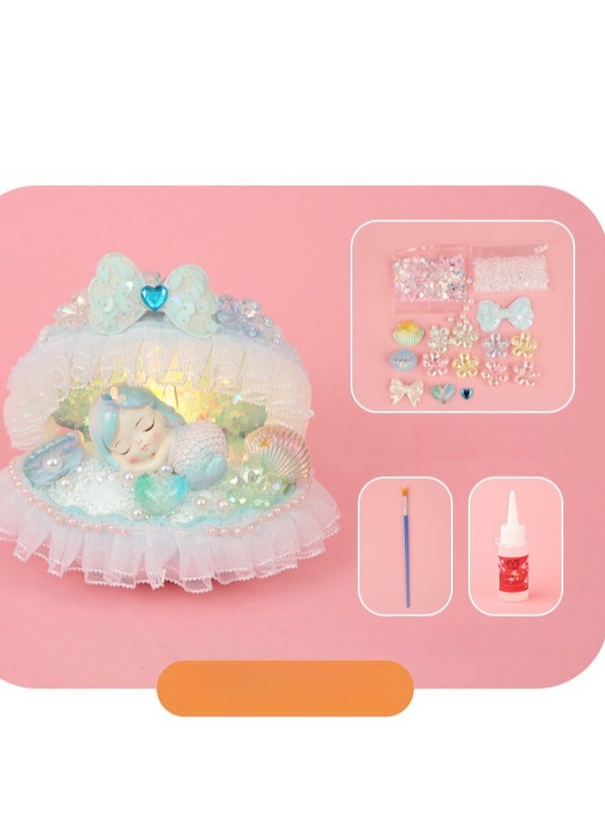 Girl's Creative Handmade Material Bag Making Night Light Birthday Gift Toy  - Image 2