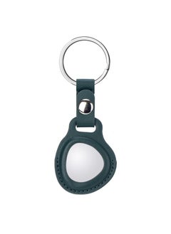Generic Applicable To Huawei Pet Tracker Keychain Anti-lost Device Genuine Leather Protective Shell Tag Collar Anti-lost Elf Wholesale-Color:Green (emergency Button)  - Image 1