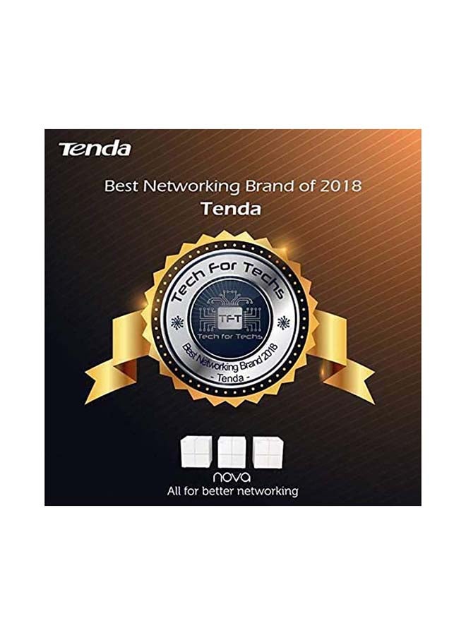 Tenda Nova Tri-band Mesh WiFi AC2100 System (MW12) - Whole Home Coverage, Replaces WiFi Router and Extender, Gigabit Mesh Router, Parental Controls, Easy setup White - Image 5