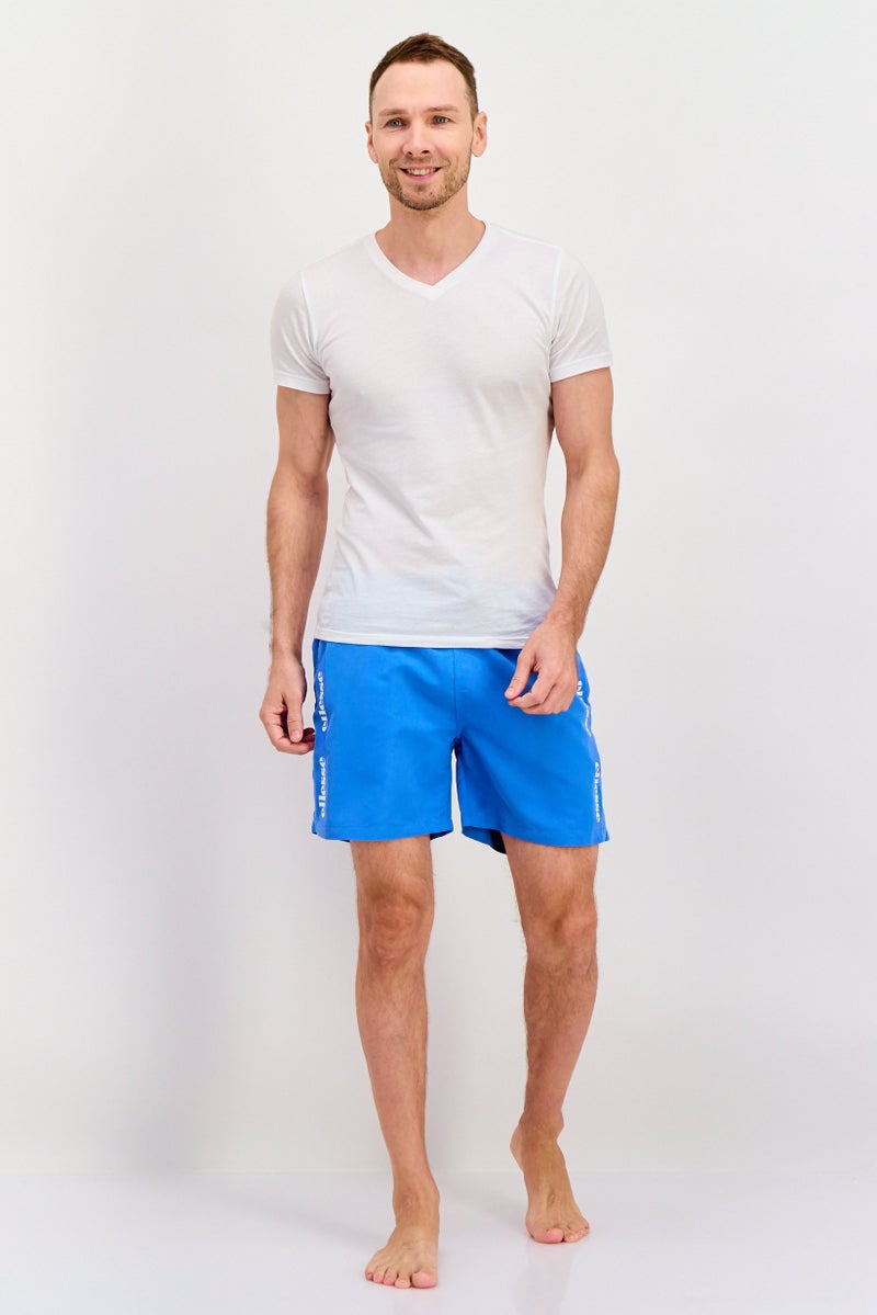 Ellesse Men Embroidered Logo Board Shorts , Light Blue - Image 4